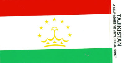 Tajikistan Vinyl Flag Decal