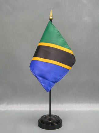 Tanzania Deluxe Miniature Flag