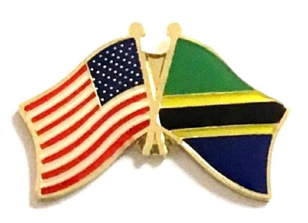 Tanzania Friendship Flag Lapel Pins
