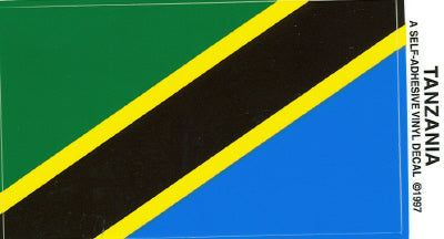 Tanzania Vinyl Flag Decal