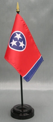 Tennessee Miniature Table Flag - Deluxe