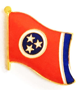 Tennessee State Flag Lapel Pin - Single