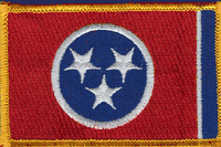 Tennessee State Flag Patch Rectangle