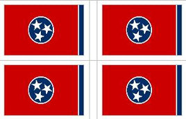 Tennessee State Flag Stickers - 50 per sheet