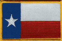 Texas State Flag Patch - Rectangle