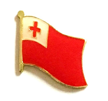 Tonga Flag Lapel Pins - Single