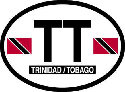 Trinidad/Tobago Reflective Oval Decal