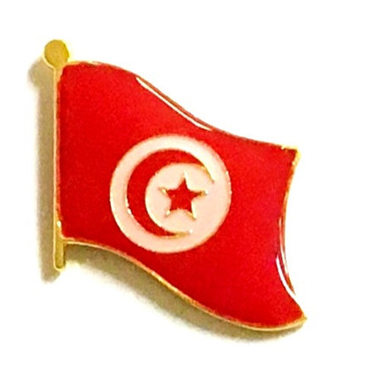 Tunisia Flag Lapel Pins - Single