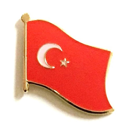 Turkey Flag Lapel Pins - Single