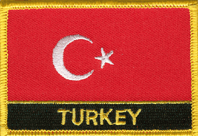 Turkey Flag Patch - With Name