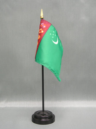 Turkmenistan Deluxe Miniature Flag