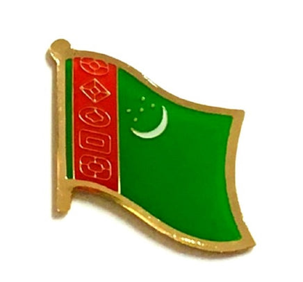 Turkmenistan Flag Lapel Pins - Single