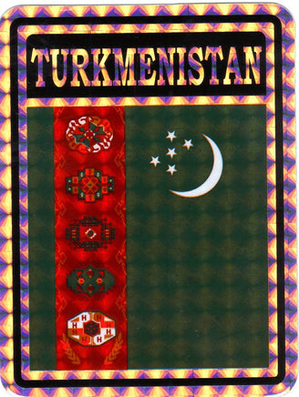 Turkmenistan Reflective Decal