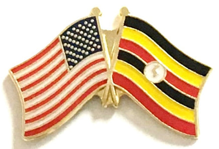 Uganda Friendship Flag Lapel Pins