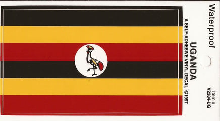 Uganda Vinyl Flag Decal