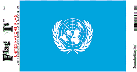 United Nations Vinyl Flag Decal