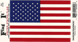 United States Vinyl Flag Decal - 3.5" x 5"