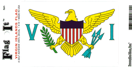 US Virgin Islands Vinyl Flag Decal