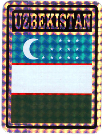 Uzbekistan Reflective Decal