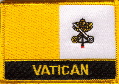 Vatican City Flag Patch - With Name