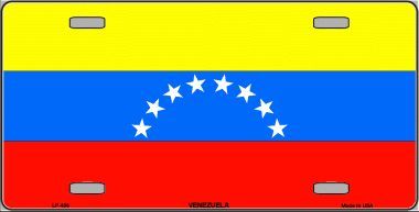 Venezuela Flag License Plate