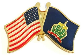 Vermont State Flag Lapel Pin - Double