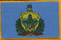 Vermont State Flag Patch Rectangle
