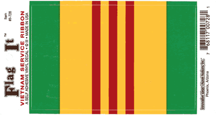 Vietnam Service Ribbon Decal