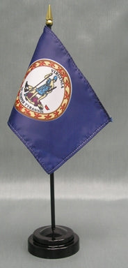 Virginia Miniature Table Flag - Deluxe