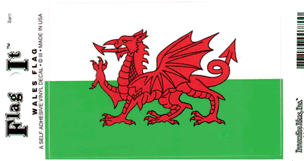 Wales Vinyl Flag Decal