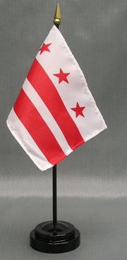 Washington DC Miniature Table Flag - Deluxe