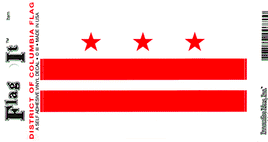 Washington DC Vinyl Flag Decal