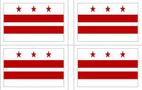 Washington DC Vinyl Flag Decal