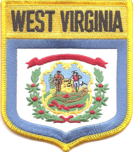 West Virginia State Flag Patch - Shield