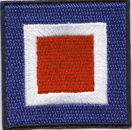 Whiskey Nautical Signal Flag Patch