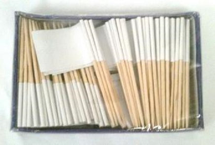 White Toothpick Flags