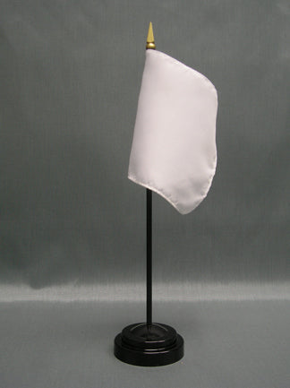 White Miniature Rayon Flag