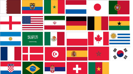 2023 Women's World Cup Flag Set - 32 Flags