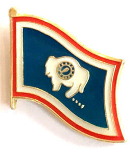Wyoming State Flag Lapel Pin - Single