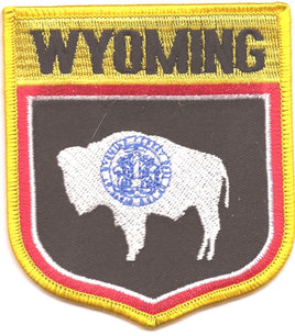Wyoming State Flag Patch - Shield