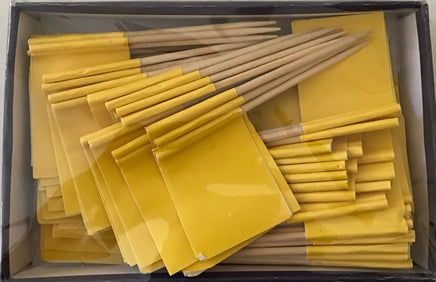 Yellow Toothpick Flags