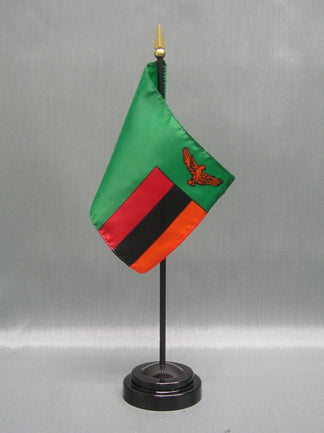Zambia Deluxe Miniature Flag