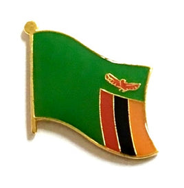 Zambia Flag Lapel Pins - Single