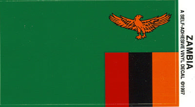 Zambia Vinyl Flag Decal