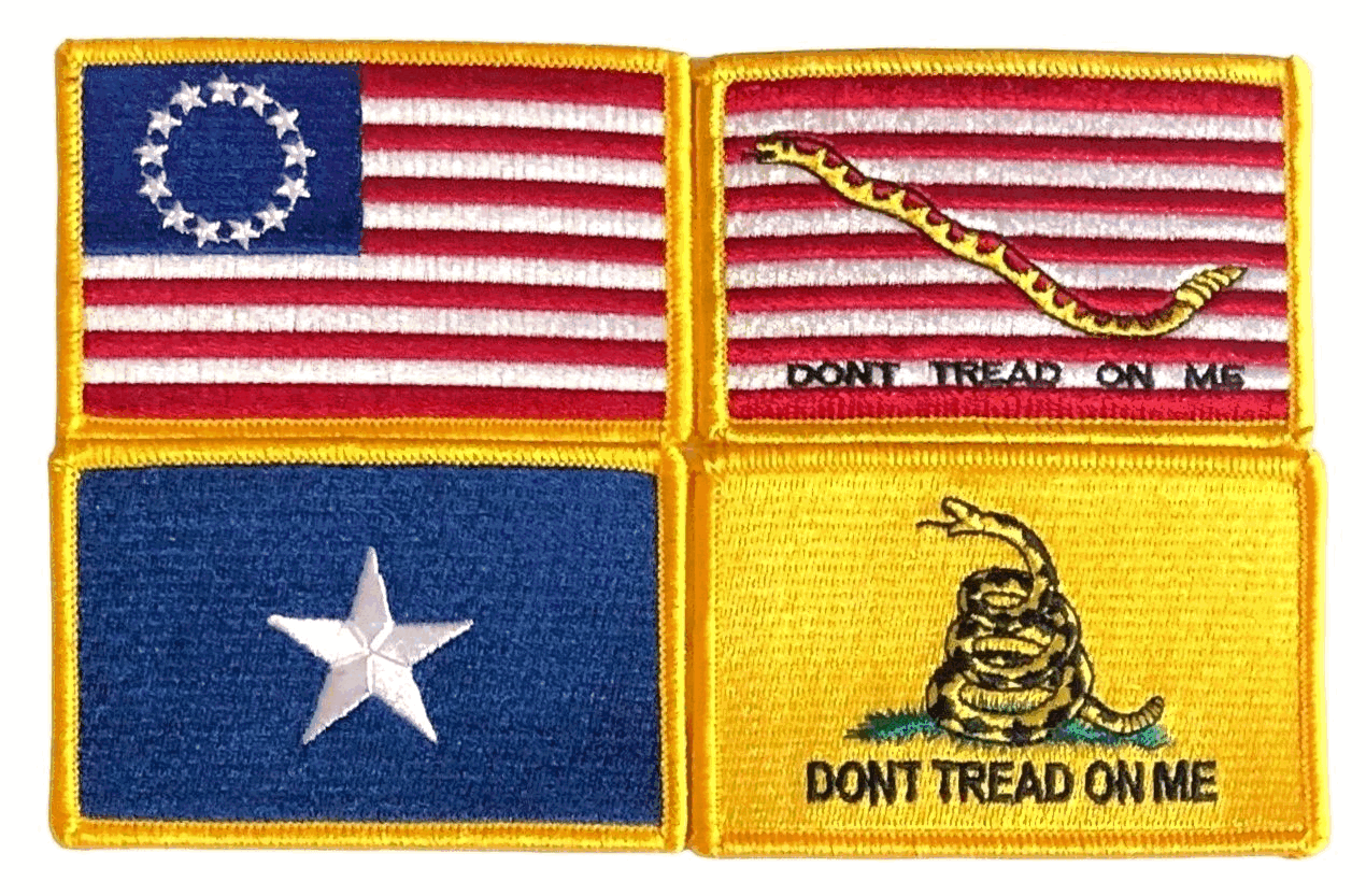 Flag Patch With County Name