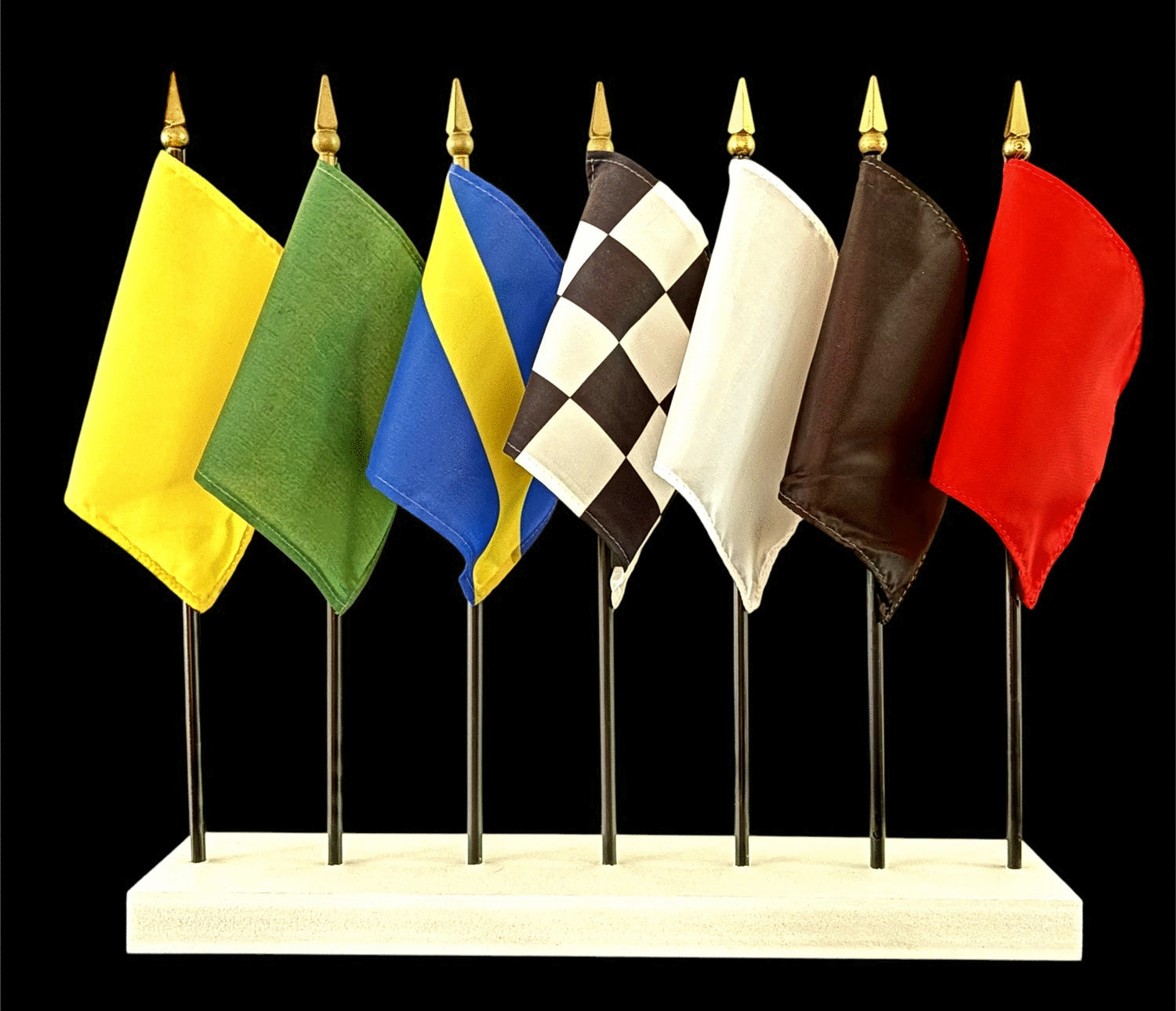 Gold Racing Flags Miniature Flags| World Flags Direct