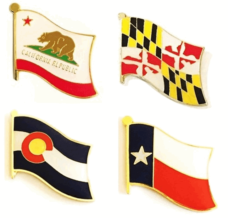 State Pin Design Flag Lapel Pins | World Flags Direct
