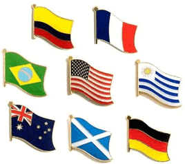 World Flag Pins