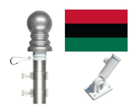 Pan-African flag and spinner pole