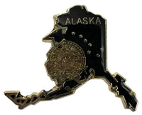 State Map Shape Pins Flag Background